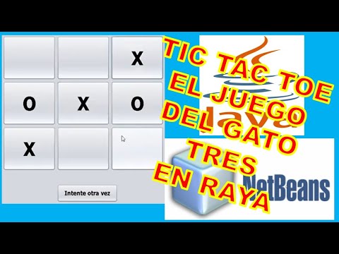 Tic tac toe  juego de tres en raya michi el juego del gato java netbeans GUI SWING APP