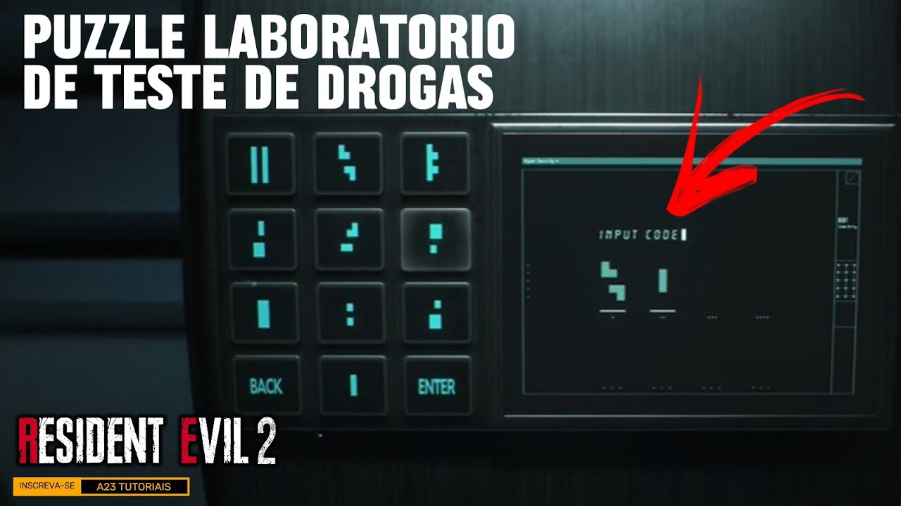 RESIDENT EVIL 2 - PUZZLE LABORATÓRIO DE TESTE DE DROGAS - YouTube
