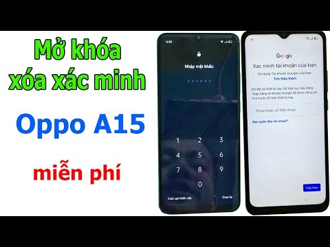 Video Mở khóa, xóa mật khẩu Oppo A15 miễn phí khi bị quên - youtube