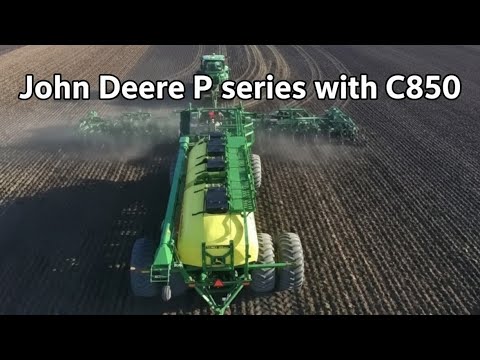 John Deere Air Drill Seeding in the Field | Large-Scale Farming 76