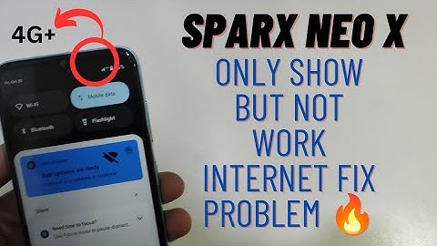 Sparx Neo 7 Plus Internet Speed Increase Data Not Work Fix