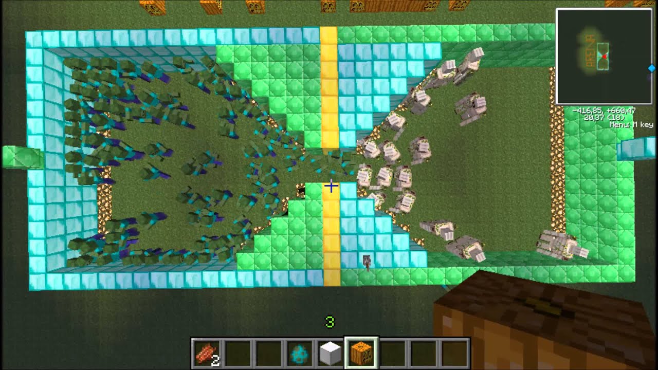 MINECRAFT - Iron Golem Vs. Zombies - YouTube