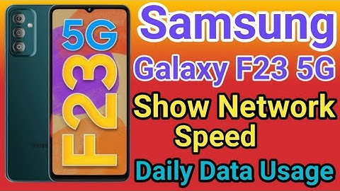 Samsung Galaxy F23 5G Show Daily Data Usage kase kare How To Show Daily Data Usage In Galaxy F23 5G