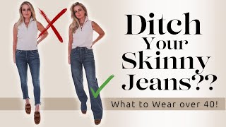 Don't Look Frumpy In Your Jeans...Sharing The Top Denim Trends of 2023 (Fashion Over 40)