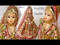 Anushka Sharma Inspired Wedding Lehenga for Doll, Indian Bridal Doll Lehenga Making and Jewellery