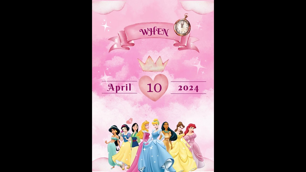 PRINCESS INVITATION FOR GIRLS BIRTHDAY PRINCESS PARTY