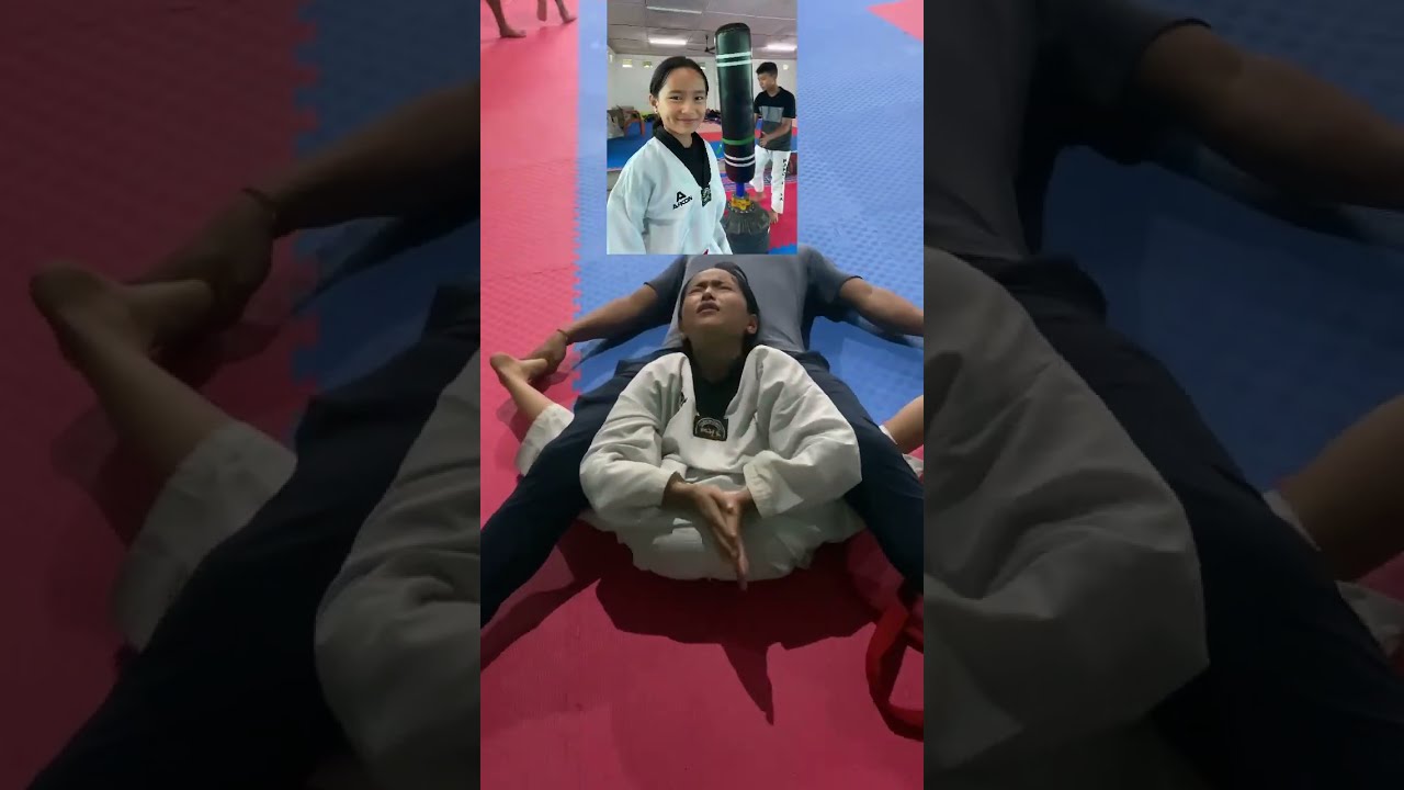 Taekwondo flexibility training #taekwondo #arunachal