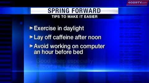 Time to adjust your clocks for daylight saving time