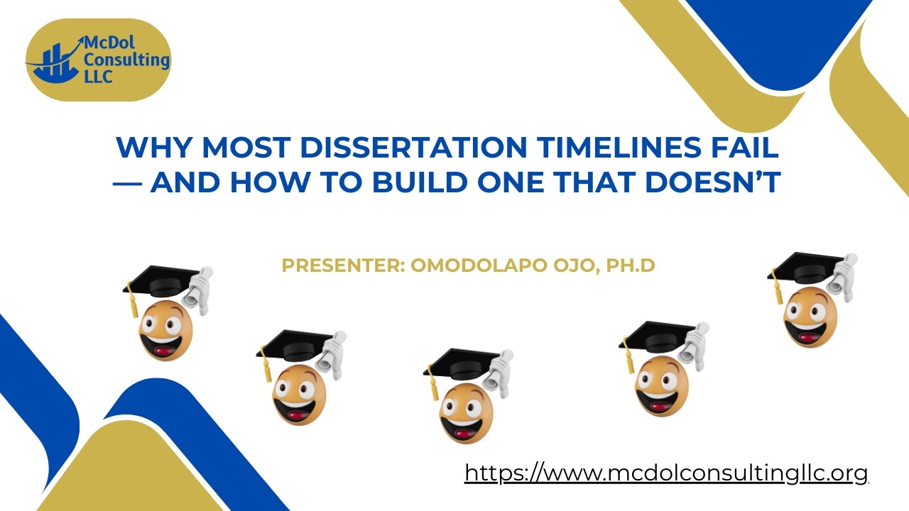 Why Most Dissertation Timelines Fail — And How to Build One That Doesn’t