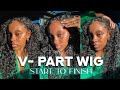 INSTALLING A V-PART WIG FROM START TO FINISH | BEGINNER FRIENDLY AERYN 21 WIGS