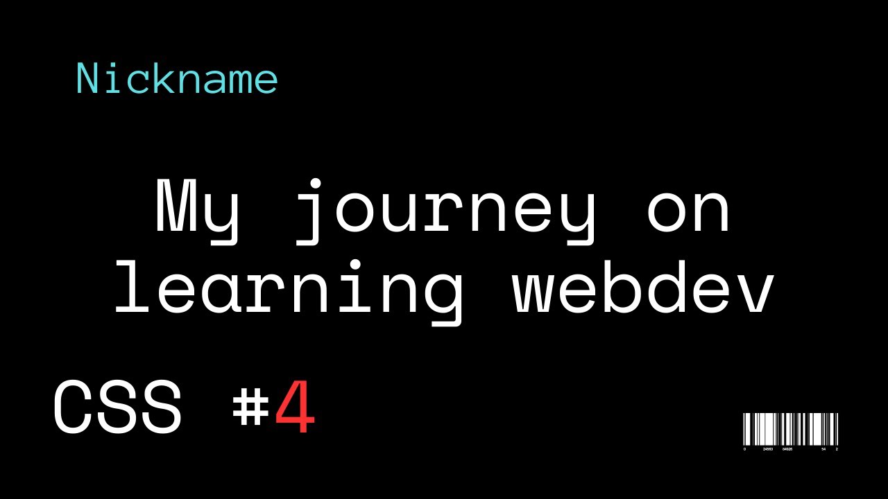 My journey on learning WebDev | CSS #4 #journey #programming #study ...