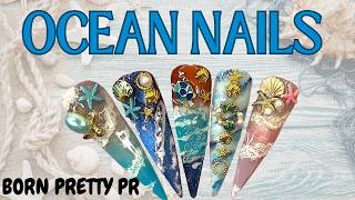 These Ocean Cat Eye Nails Are Mesmerising 😍 Born Pretty PR Nail Art