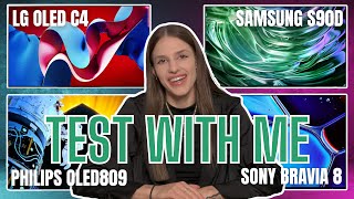 #YouChoose2: Philips OLED809, LG C4, Sony Bravia 8 and Samsung S90D - picture quality blind test!