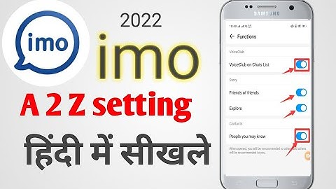 imo ka AtoZ setting Hindi me | imo allsecret setings || #imokaatozsettingskaisekare #imosetting2023