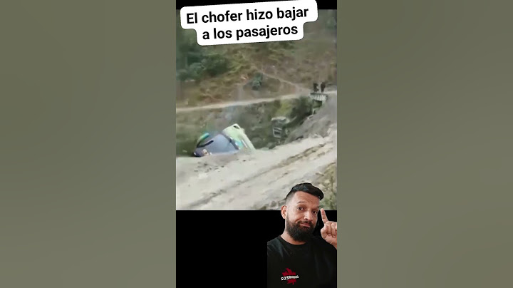 El conductor hizo bajar a los pasajeros menos mal #accidente #bus #abismo #buses