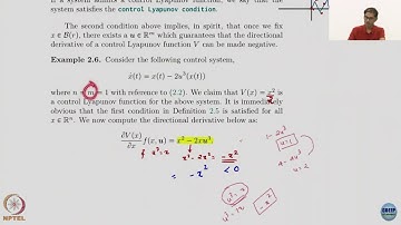 Week 6 : Lecture 29 : Control Lyapunov functions-Part 1