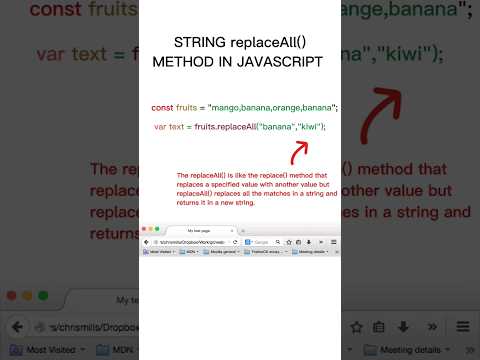 replace() and replaceAll()