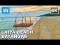 [4K] Laiya Beach in San Juan Batangas Philippines 🇵🇭 Resorts Walking Tour 2023 🎧 Relaxing Waves