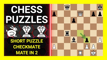 Chess Puzzles to Practice. Themes: Short puzzle, Checkmate, Mate in 2. Learn Chess