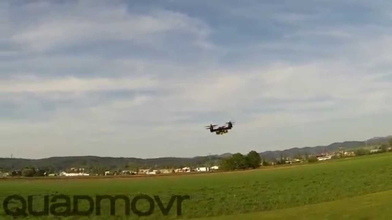 Video till Snubbe flyger med en rejält kraftfull quadrokopter
