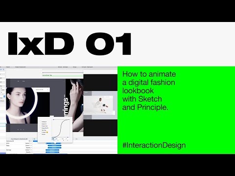 How to animate a digital fashion lookbook with Sketch and Principle - Interaction design tutorial