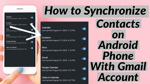 How to Synchronize Contacts On Android Phone with Gmail Account | How to Sync Contacts with Gmail