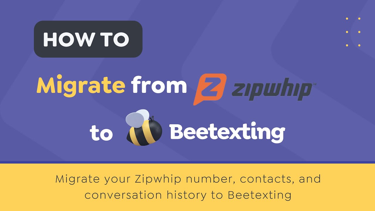 Zipwhip Alternative - How to Migrate From Zipwhip to Beetexting