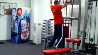 Slow Eccentric-Only Pull-ups (Pronated Grip)