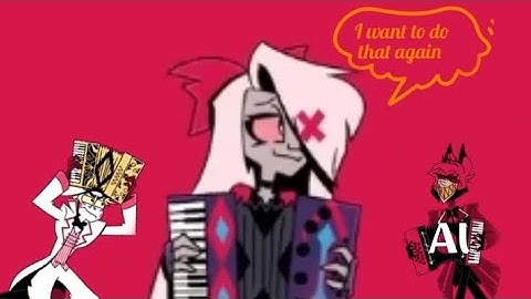 Hazbin Polka but every repeated word loops to its last instance 