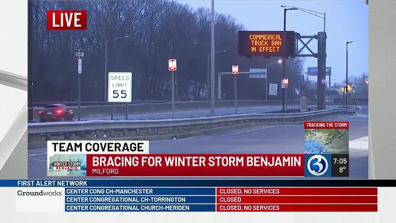 Road crews prepare for Winter Storm Benjamin as parking bans take ...