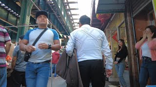 NYC Largest Red Light District & Illegal Open Air Street Market : Roosevelt Avenue Walk