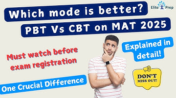 MAT 2025: CBT or PBT? Which is Better? Must Watch Before Registration! One Deciding Factor Explained