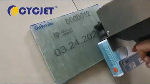 CYCJET ALT360 Pro Water Tank Logo Barcode Handheld Inkjet Printer QR code jetprint & read/hand coder