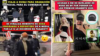 Download Lagu 😮 ACUSAN A RM DE BURLARSE DE ROSE POR PERDER EN GRAMMYS/BTS VIAJA A DUBAI + SUGA IGNORA A REPORTERO MP3