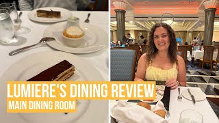 DISNEY CRUISE DINING REVIEW 🥐 - Lumiere's 🕯️ on the Disney Magic - Rotational Dining