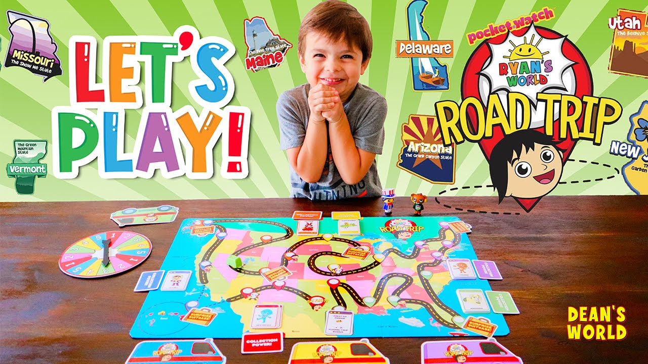 UNO Ryan's World Card Game for Kids with Colorful Images from