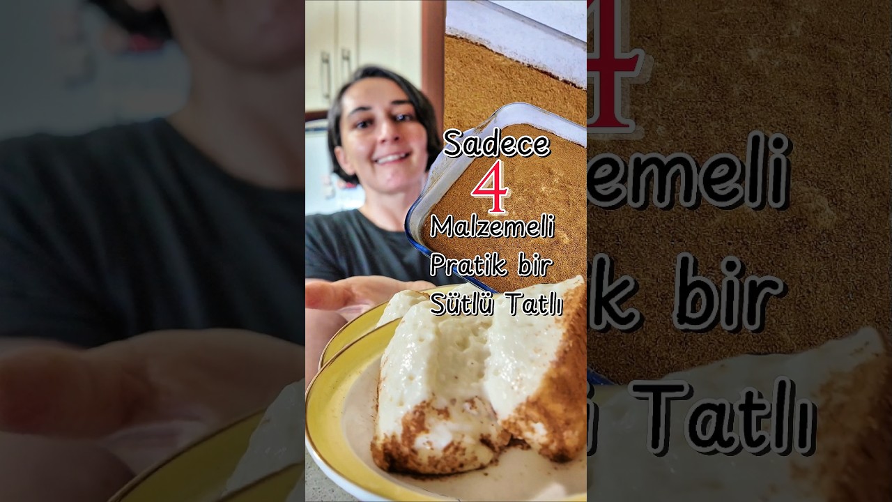 Sadece 4 Malzemeli Pratik Nefis 👍bir Sütlü Tatlı Tarifi