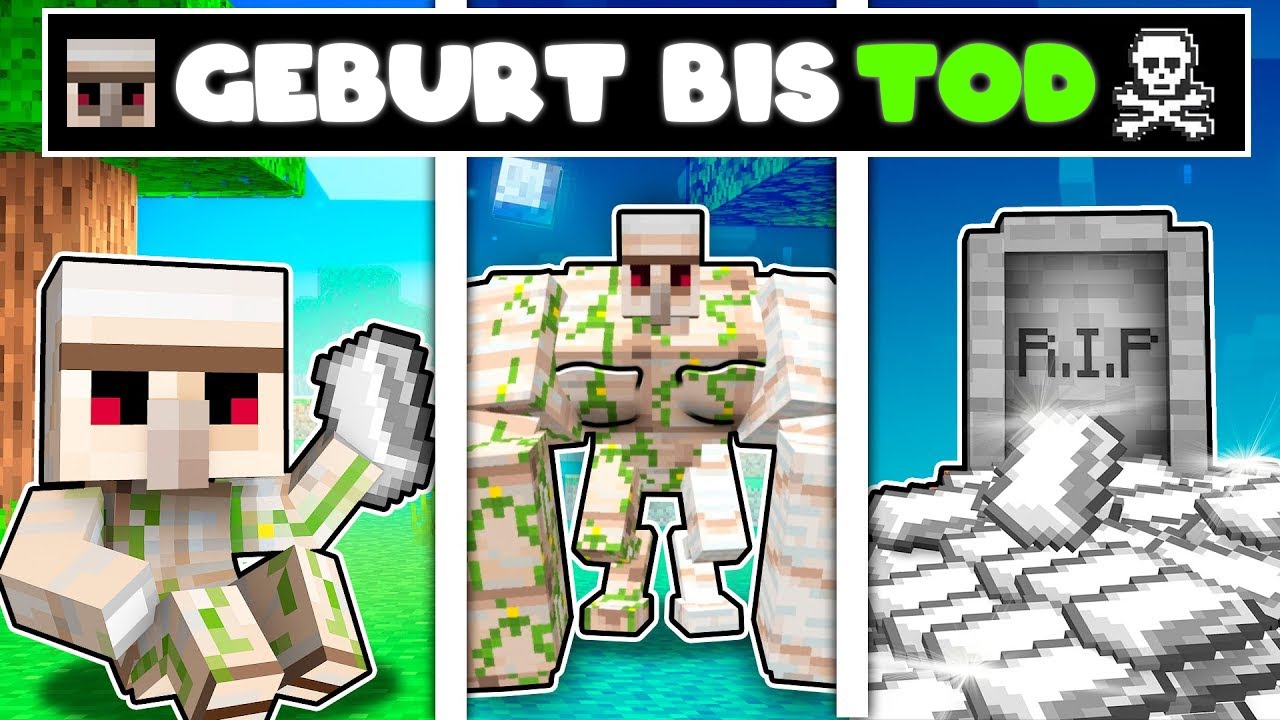 EISENGOLEM GEBURT bis TOD in Minecraft!🧛 - YouTube