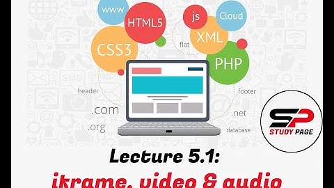 Lecture 5.1: iframe, video and audio in HTML