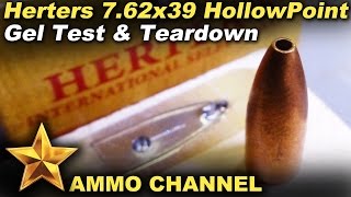 Herters 7.62x39 Hollow Point test and teardown