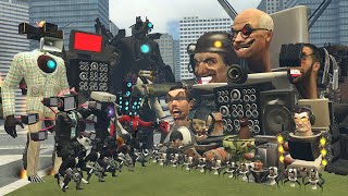 ALL BOSSES TITANS SKIBIDI VS SKIBIDI TOILET ALL BOSSES 1-63 in Garrys Mod