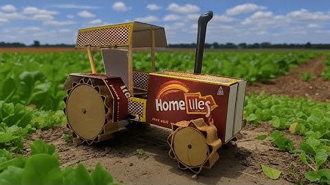 How to Make a Realistic Tractor Using Only Matchboxes & Cards
