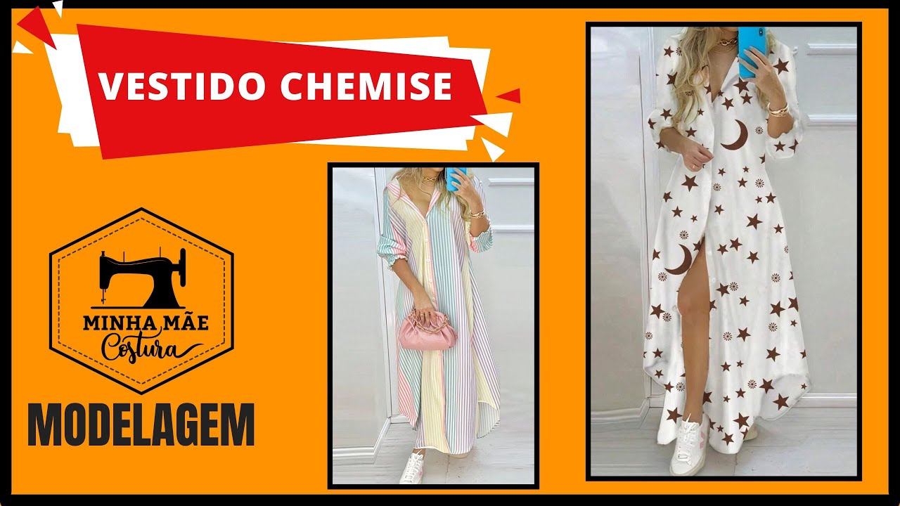 Vestido chemise - modelagem