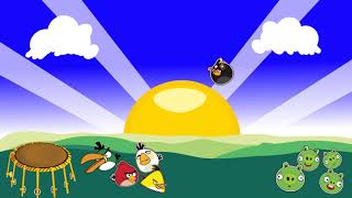 angry birds | pre compositing | background | 2D animation and motion graphics