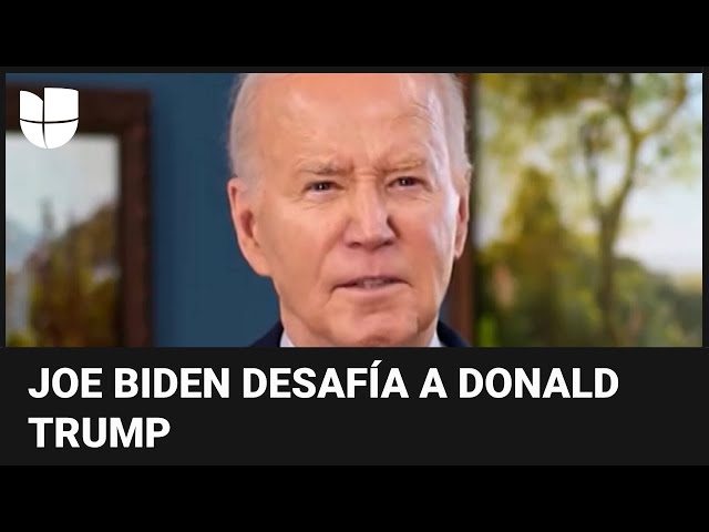 El video con el que Biden desafía en tono burlón a Trump a enfrentarse en dos debates