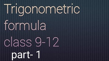 inverse trigonometric functions class - 12 all formula pat- 1 (प्रतिलोम त्रिकोणमितीय फलन)