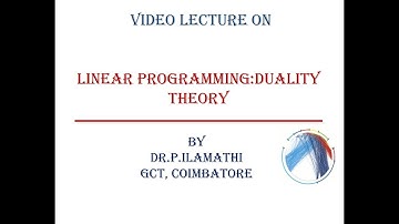 Linear Programming - Duality Theory - GATE 2021 - GCT, Coimbatore - Operations Research