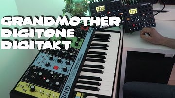 Grandmother jam with Digitone and Digitakt #stayathome