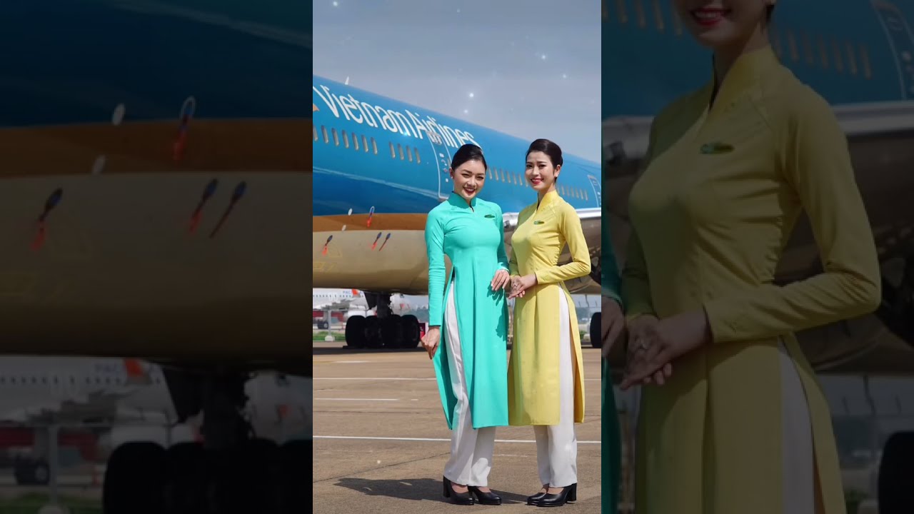 Đồng phục nữ tiếp viên hàng không của Vietnam Airlines... - youtube