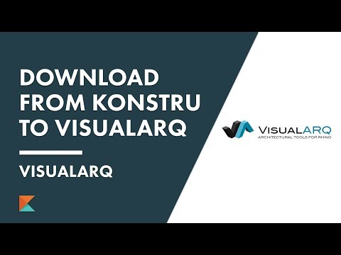 Using VisualARQ with Konstru: Download Model from Konstru to VisualARQ